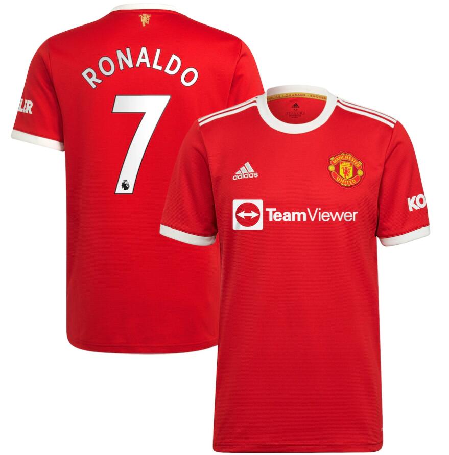 2021/22 Manchester United Home Kit Soccer Jersey Ronaldo #7